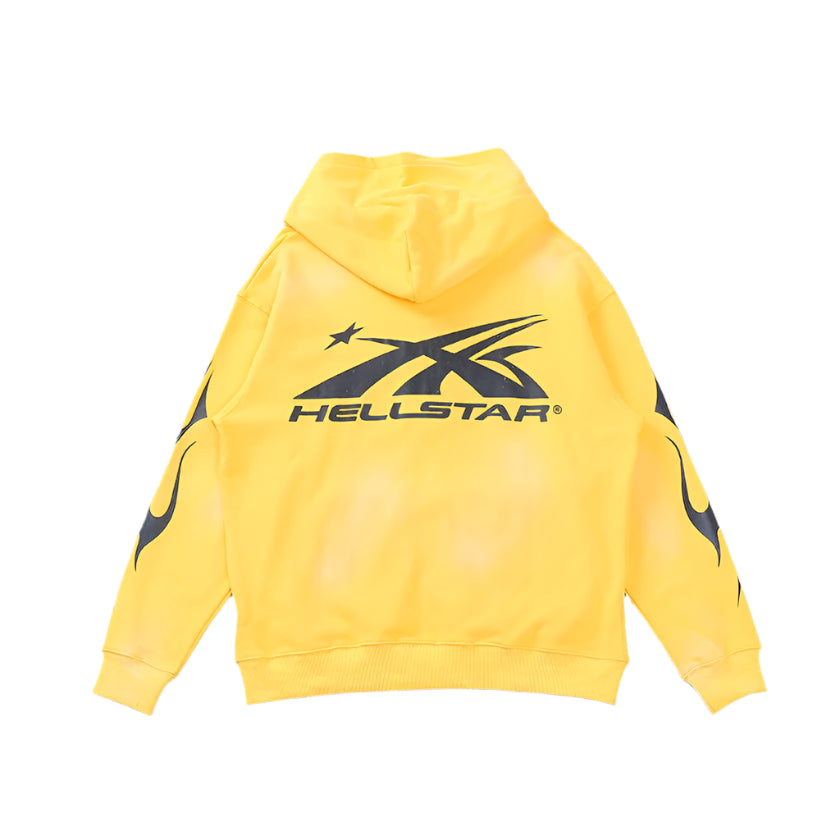 Helstr Yellow Zip Hoodie