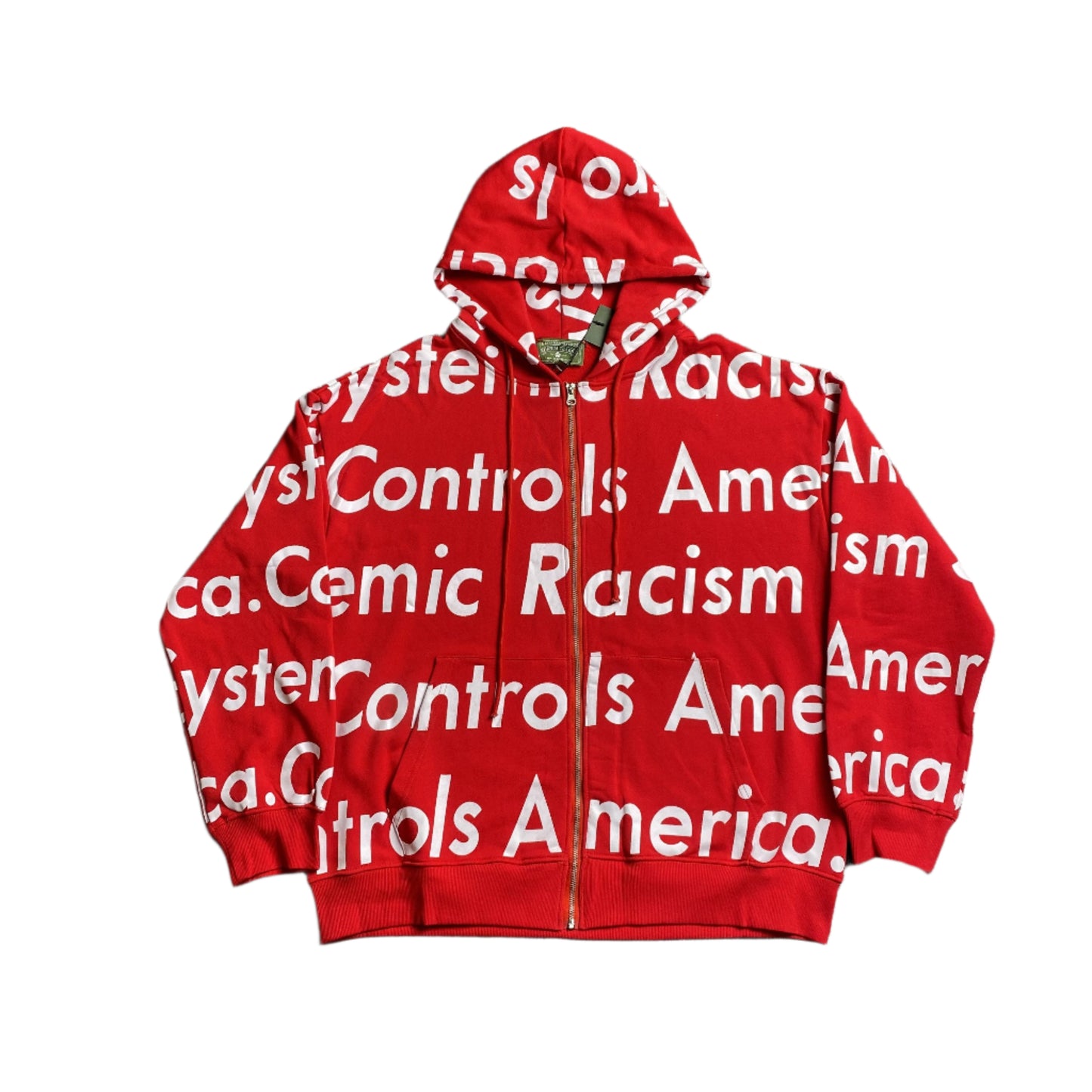 D3nim Trs Red Zip Hoodie