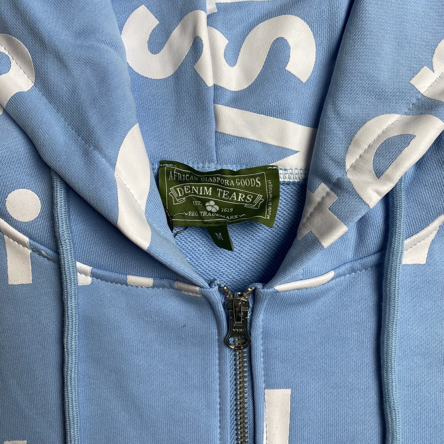 D3nim Trs Light Blue Zip Hoodie